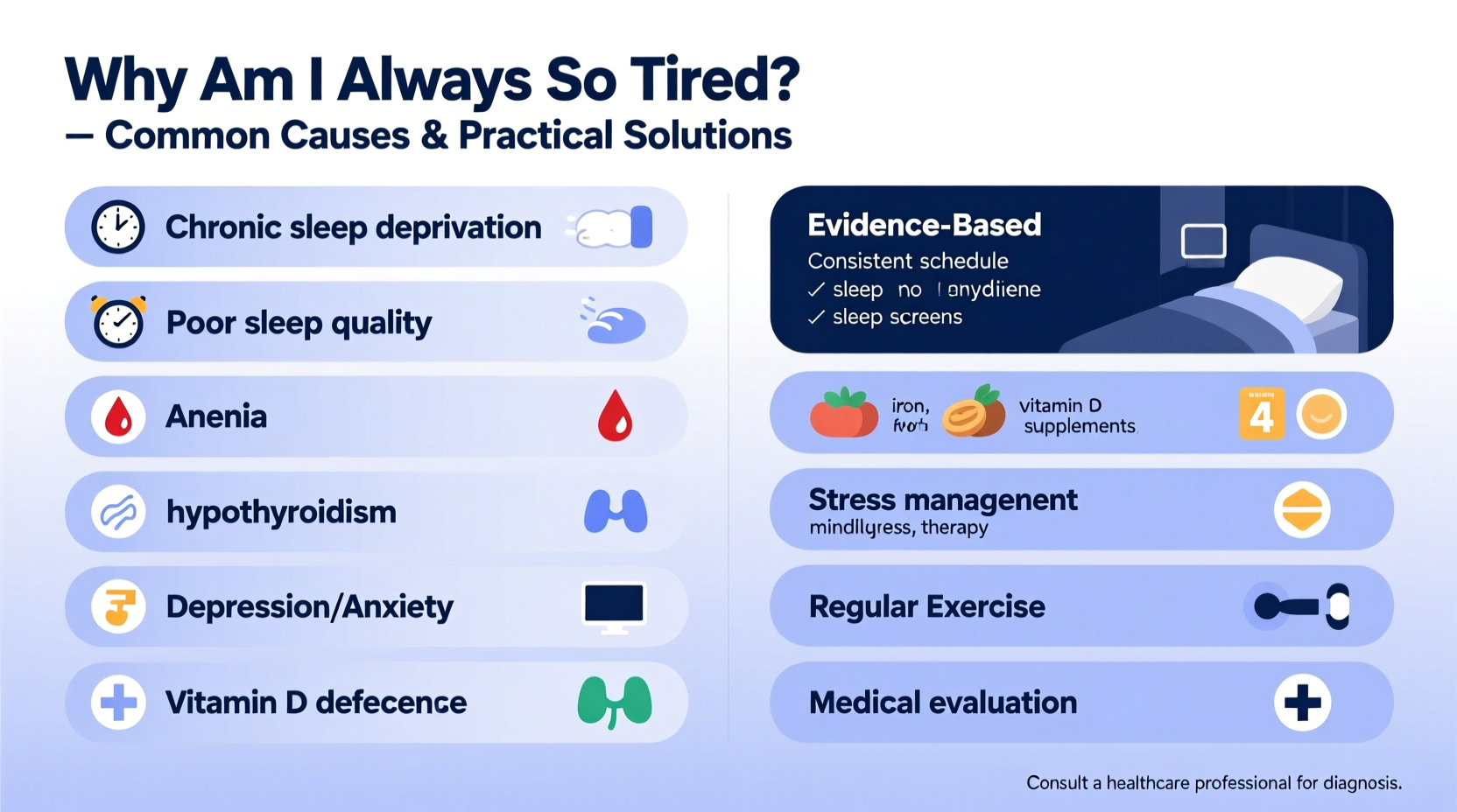 why am i always so tired potential causes solutions