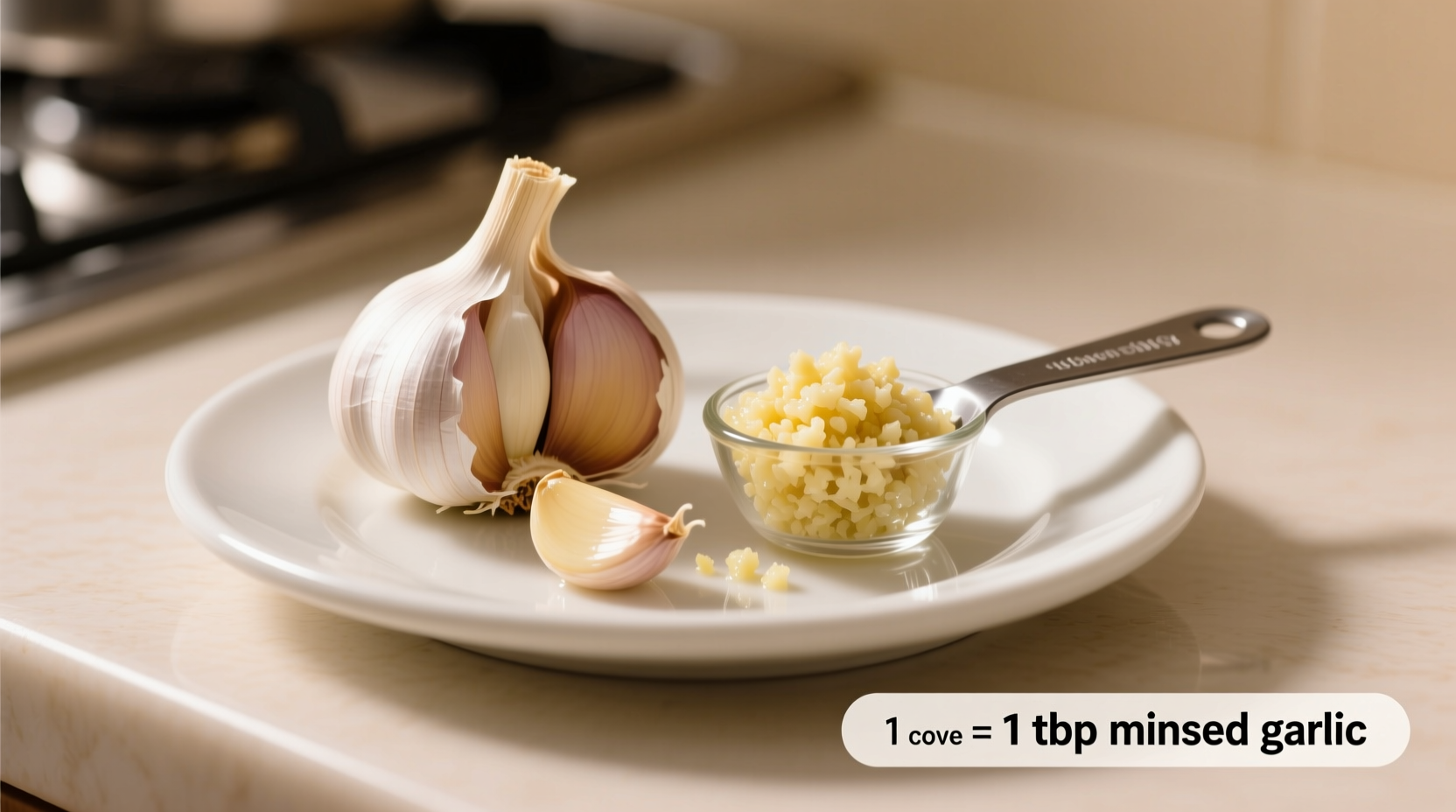 1 Clove Garlic = How Many Tablespoons Minced? Exact Conversion