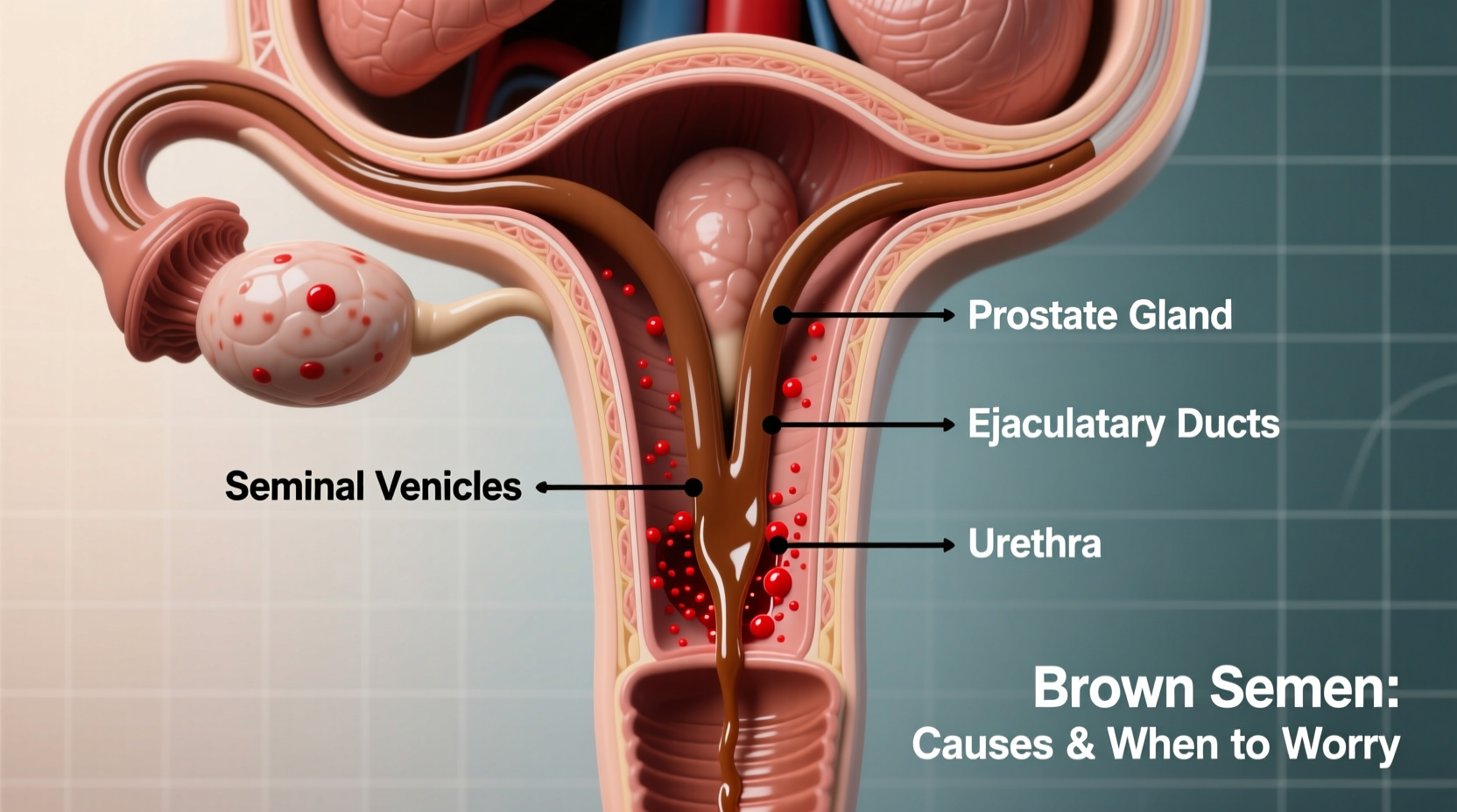 why is my semen brown causes meaning and when to worry