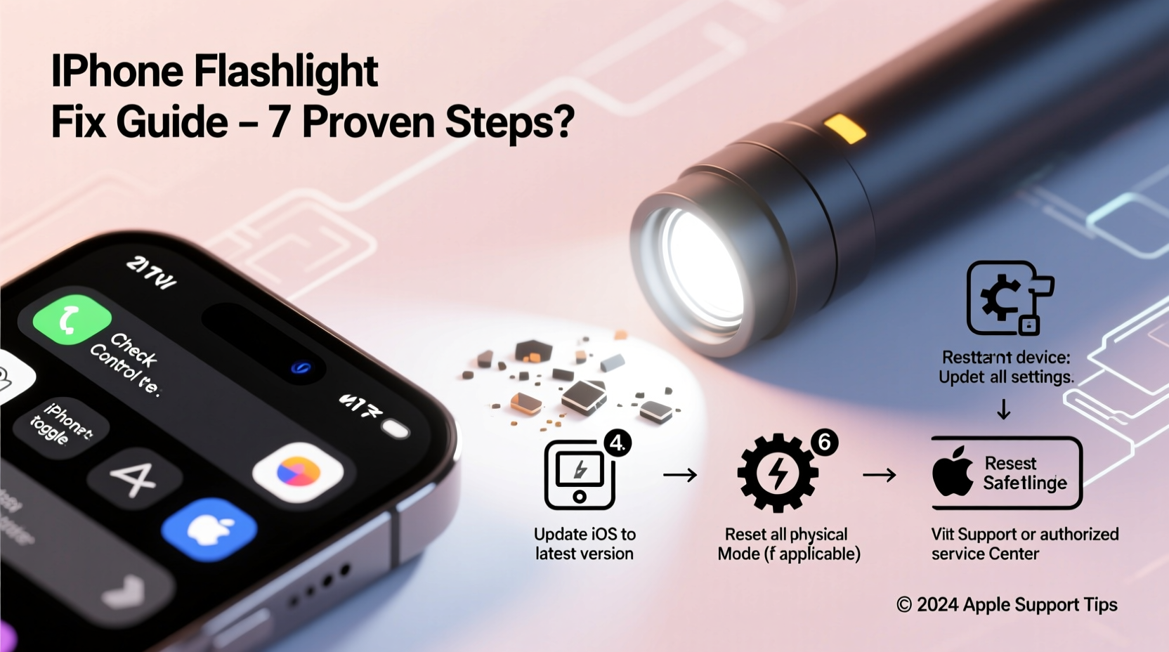 iphone flashlight not working troubleshooting fixes