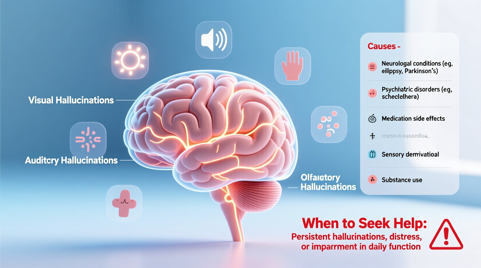why am i hallucinating causes types and when to seek help