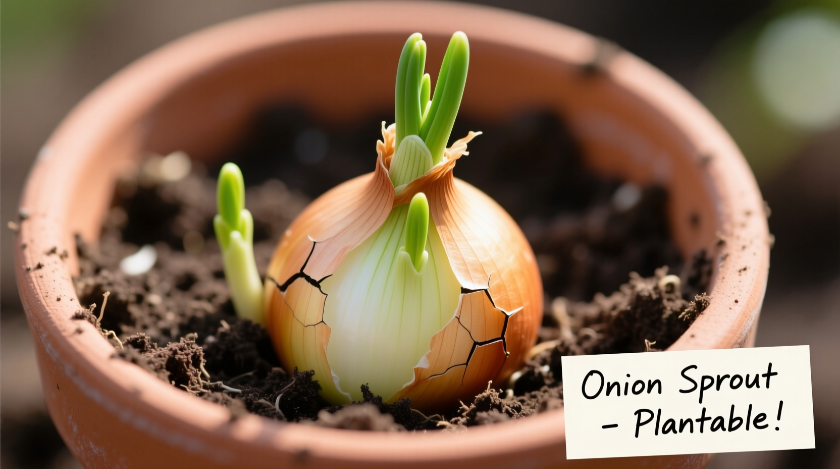 my onion sprouted can i plant it