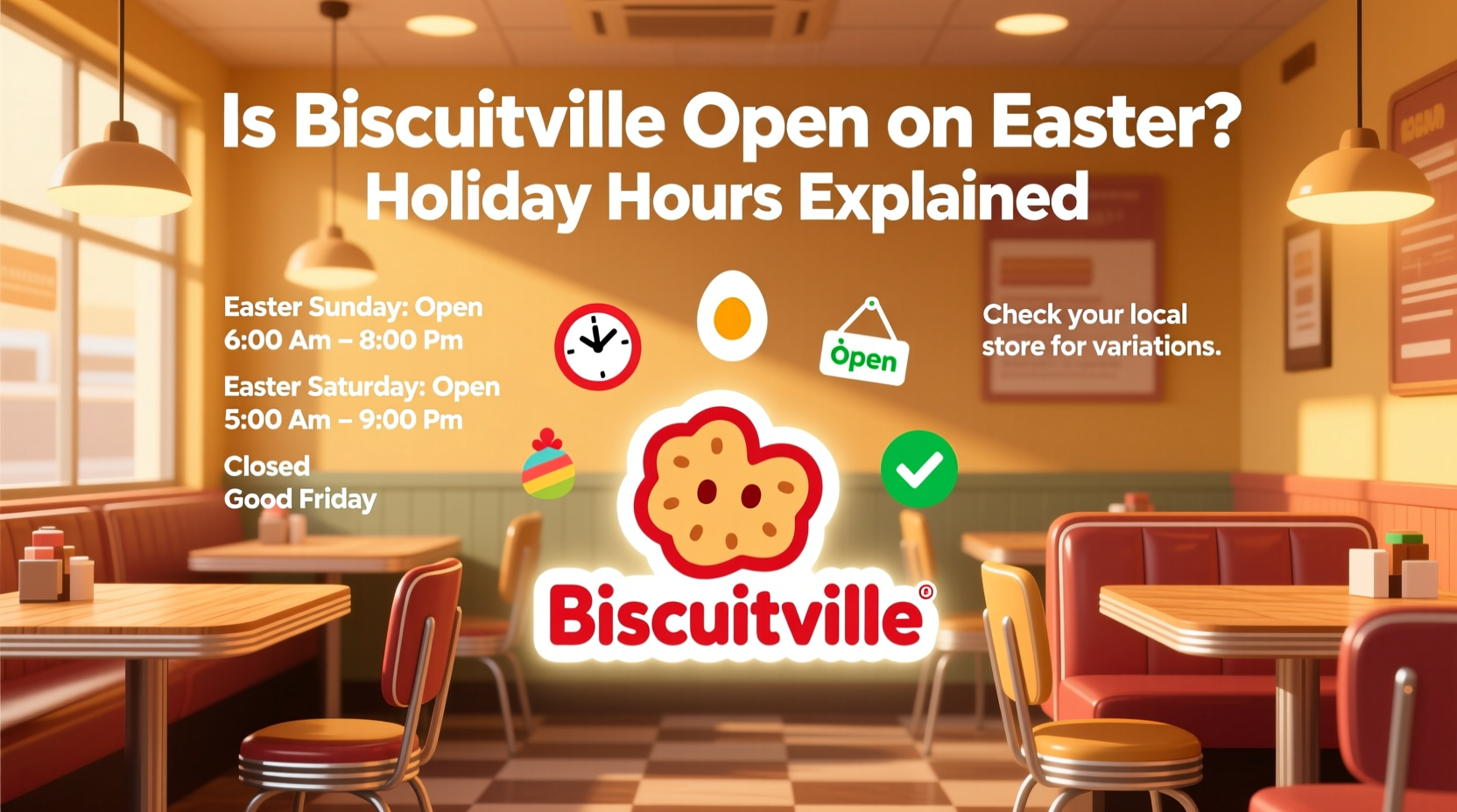 is biscuitville open on easter