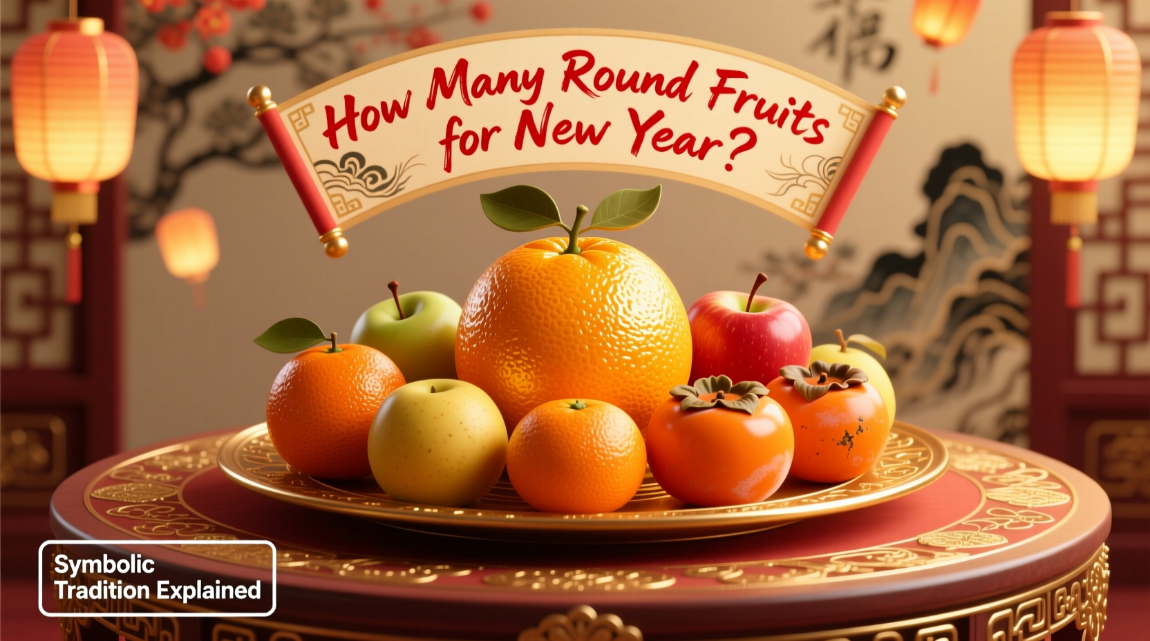 how many round fruits for new year