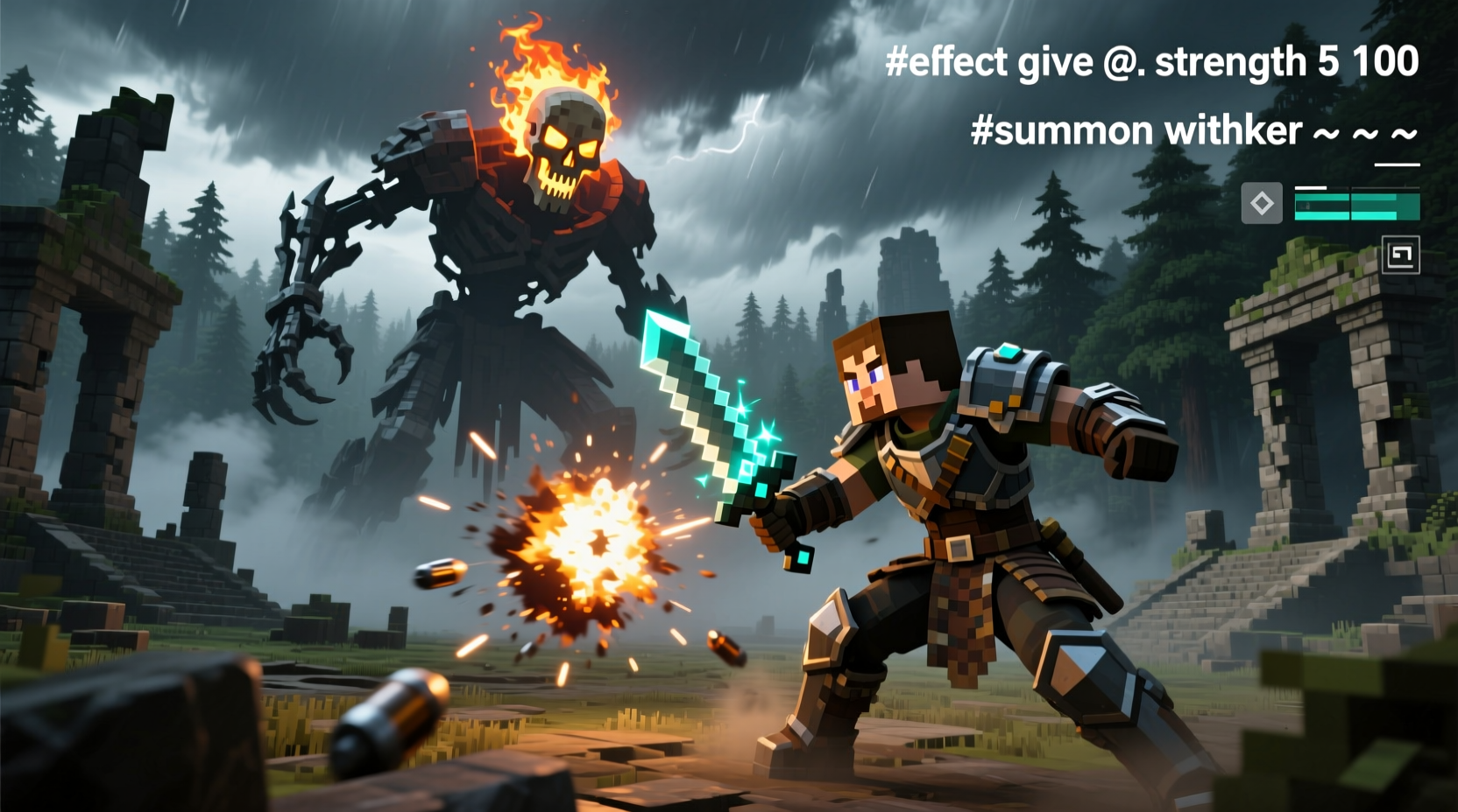 mastering minecraft combat effective strategies and commands to defeat any mob