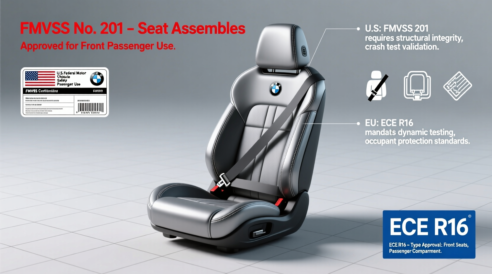 BMW Bucket Seat Legality: U.S. & EU Regulations Explained