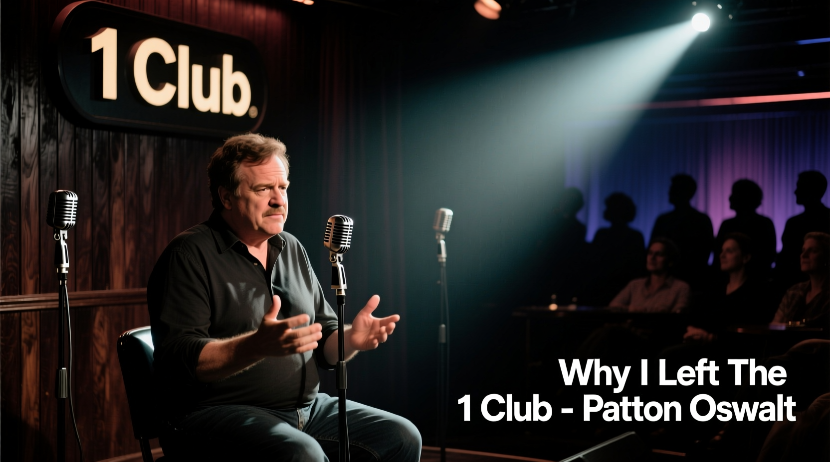 why did patton oswalt leave the 1 club host change explained