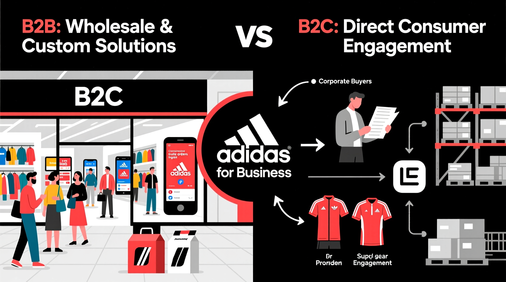 is adidas b2b or b2c
