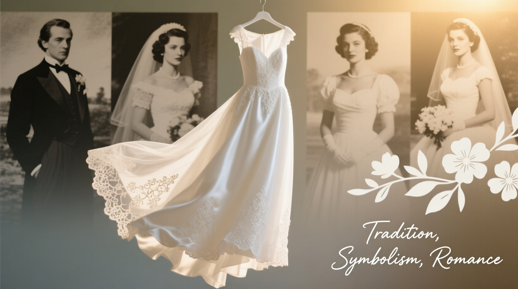 why are wedding dresses white