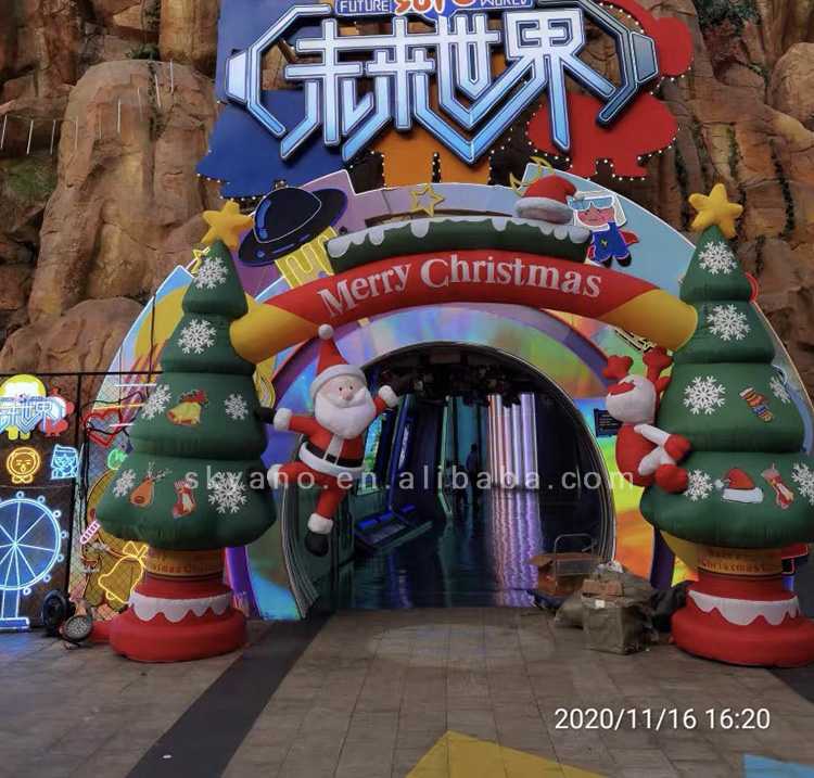 6m（20フィート）クリスマスデコレーションインフレータブルアーチ