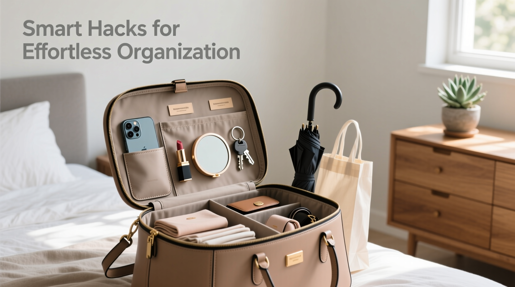 smart hacks to effortlessly organize your large capacity womens bag for daily convenience