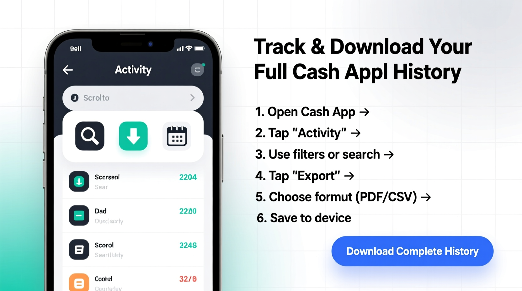 How To Easily Track And Download Your Complete Cash App History