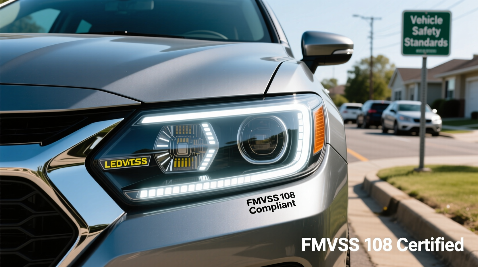 led headlight legality usa