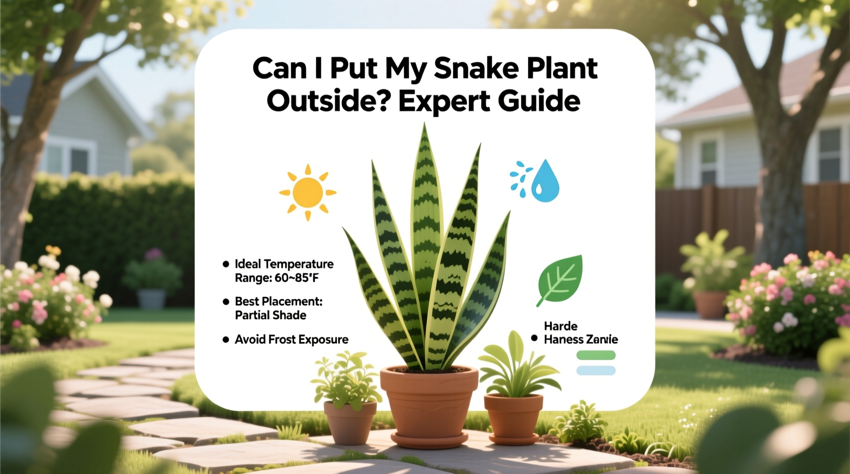 can i put my snake plant outside