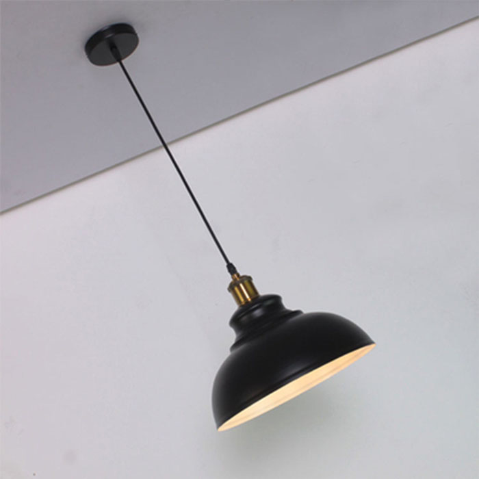 Retro restaurant bar black lights design lighting hanging antique industrial pendant lamp NS-125351
