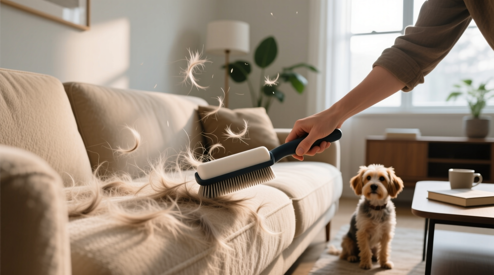 best way to remove pet hair from couch