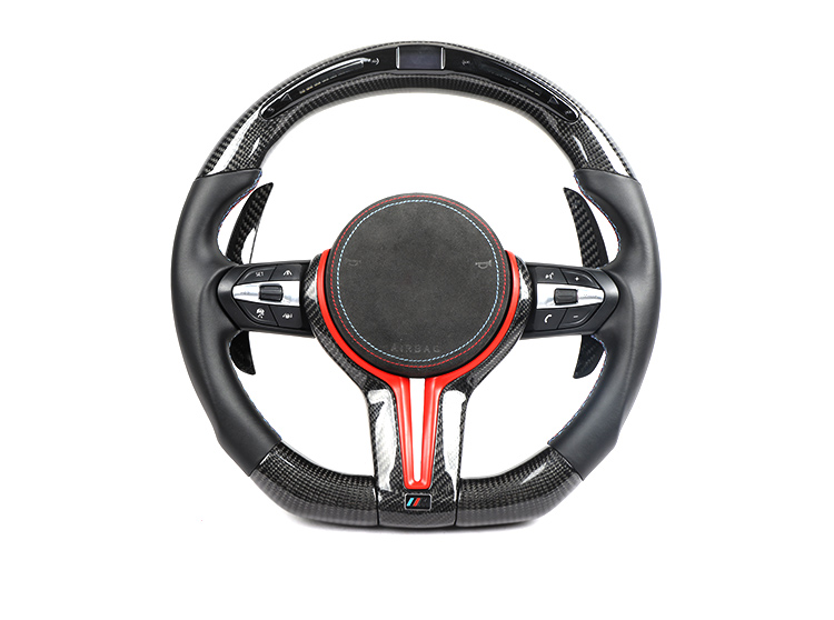 Carbon Fiber Steering Wheel Gear Shifter Paddle For BMW F80 F82 F83 M3 M4 M5 M6 Extension Kit Accessories Olotdi