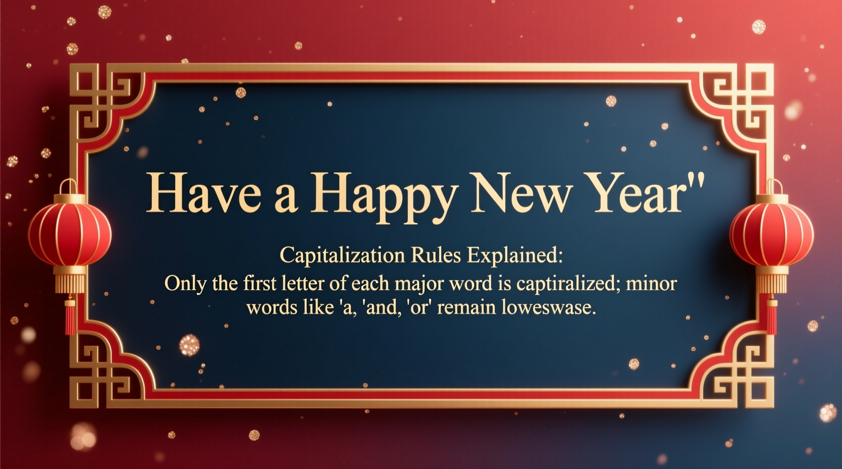 have a happy new year capitalization