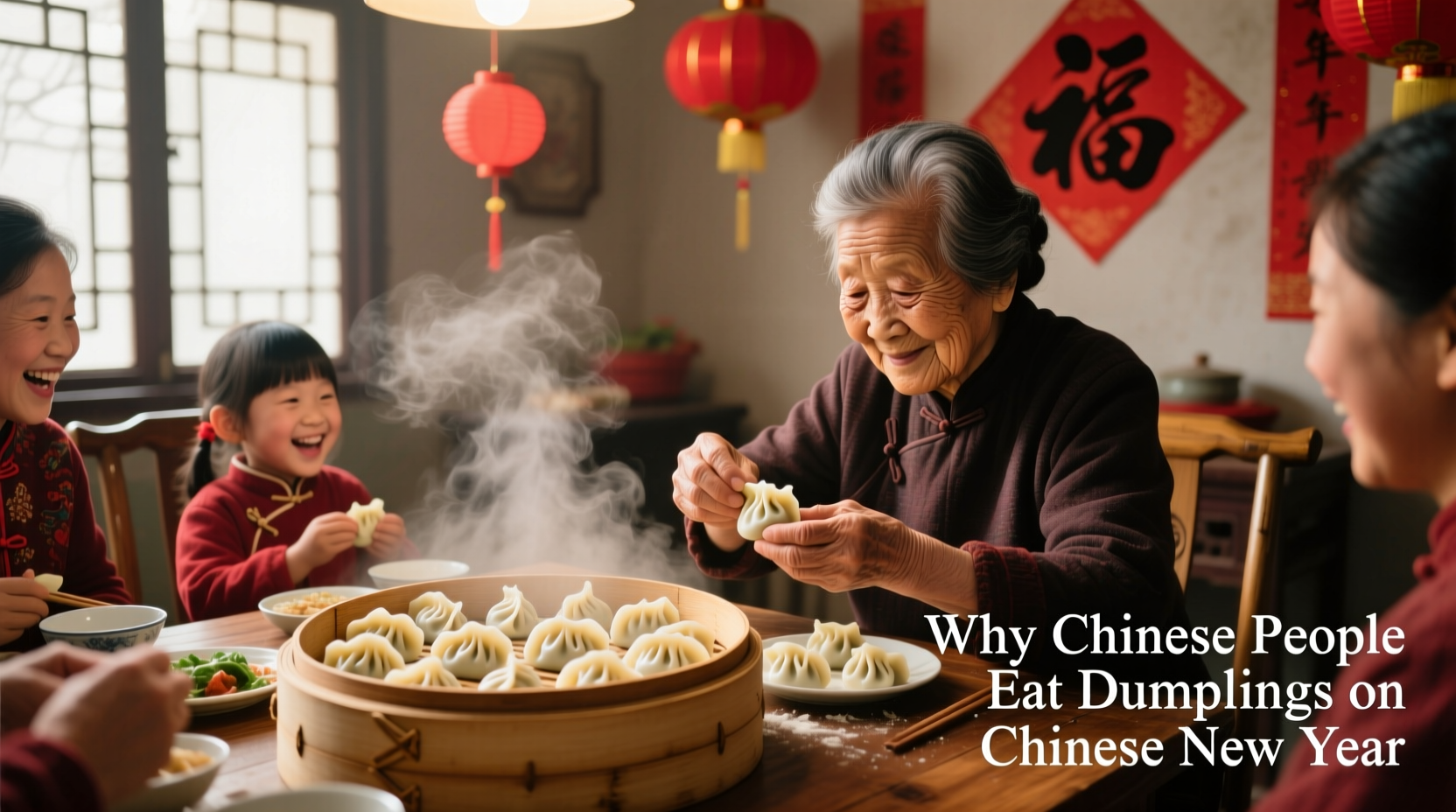 why do chinese people eat dumplings on chinese new year