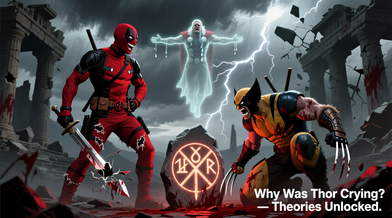 deadpool wolverine why was thor crying theories more