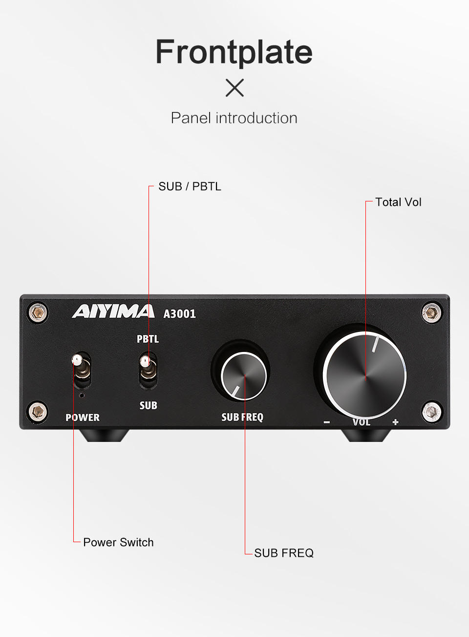 新品未使用 パワーアンプ AIYIMA-A300 スピーカーオーディオサンプラー