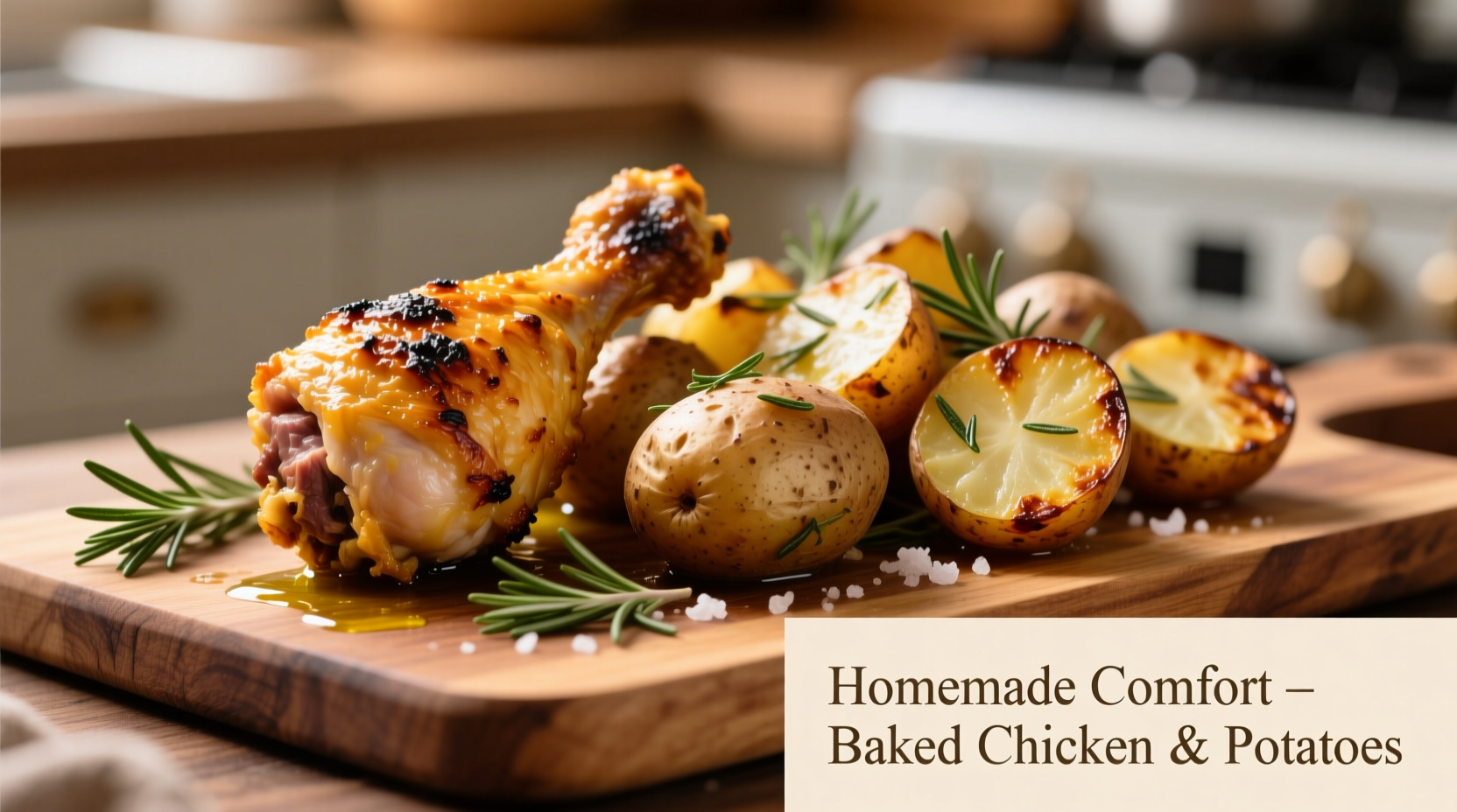 baked chicken and potato