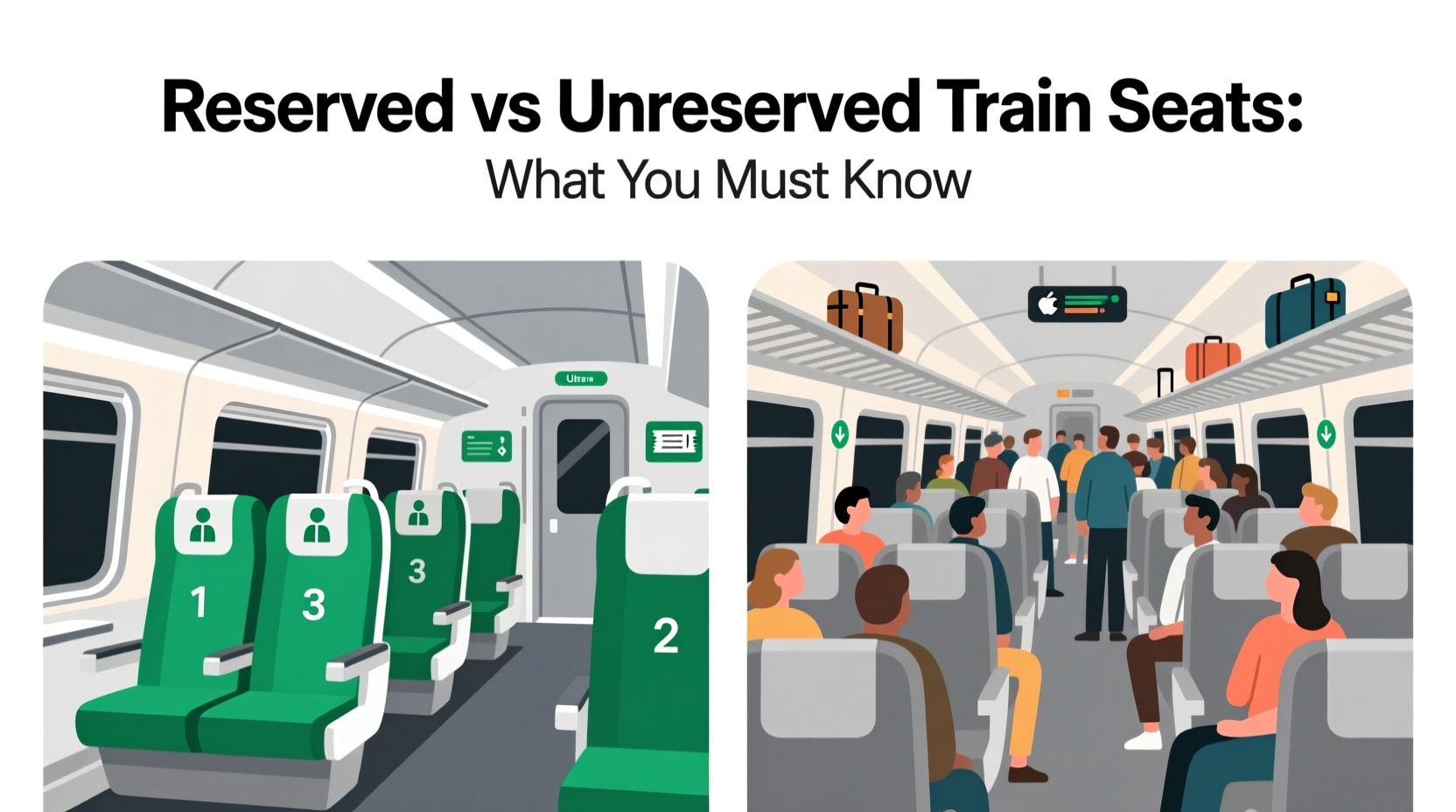 reserved vs unreserved train seats