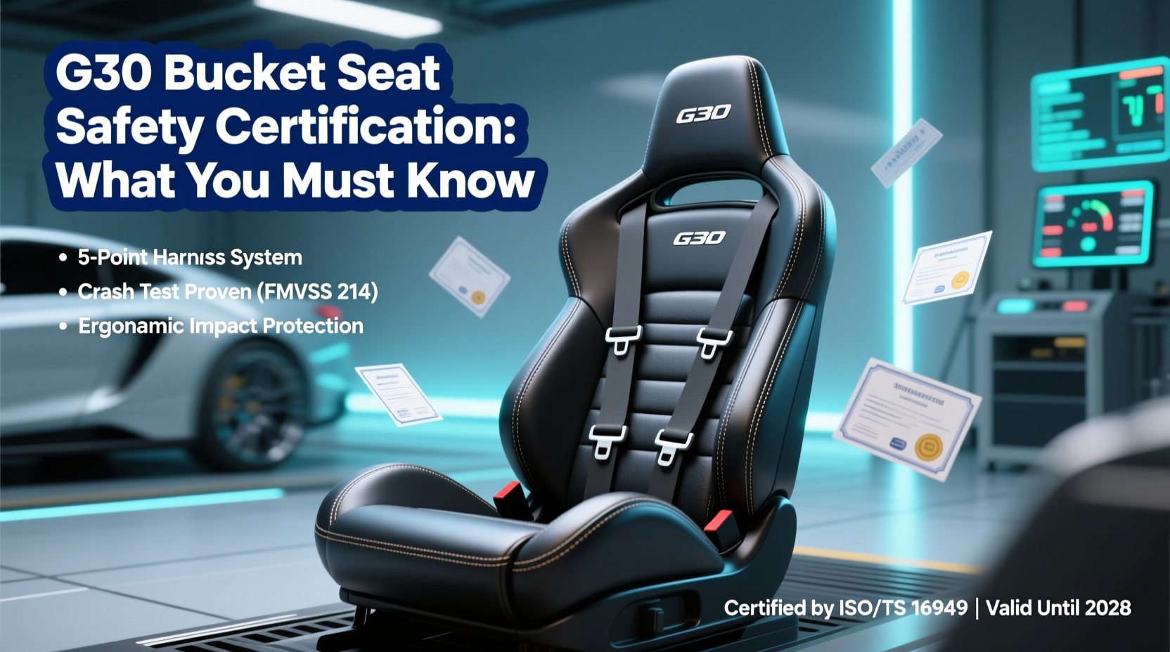 g30 bucket seat safety cert