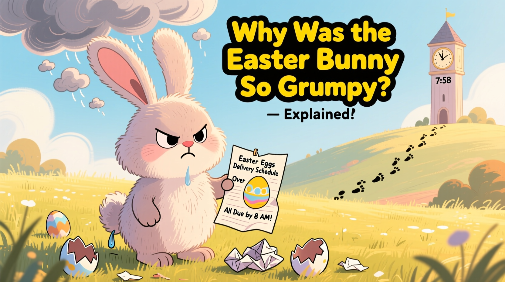 why was the easter bunny so grumpy
