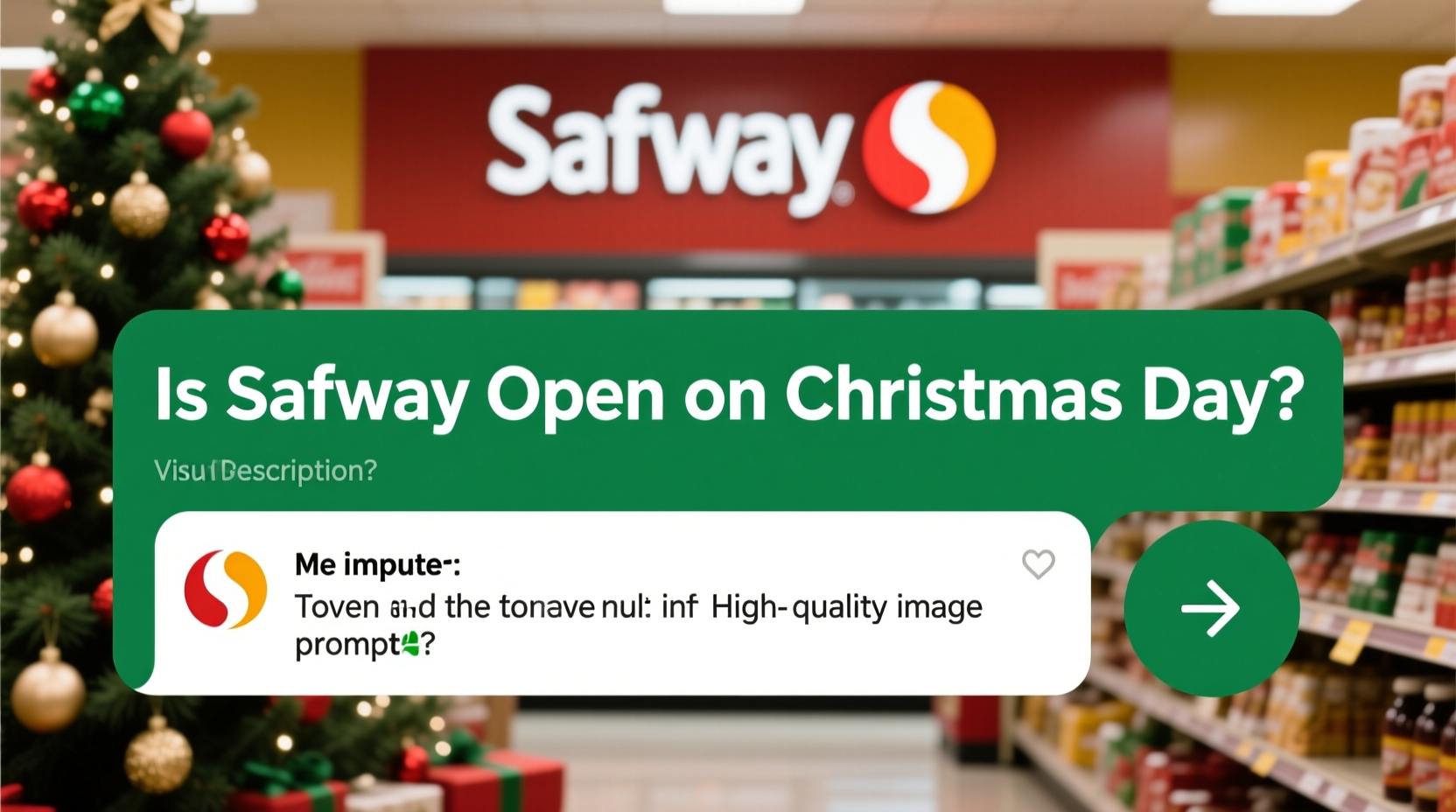 is safeway open on xmas day