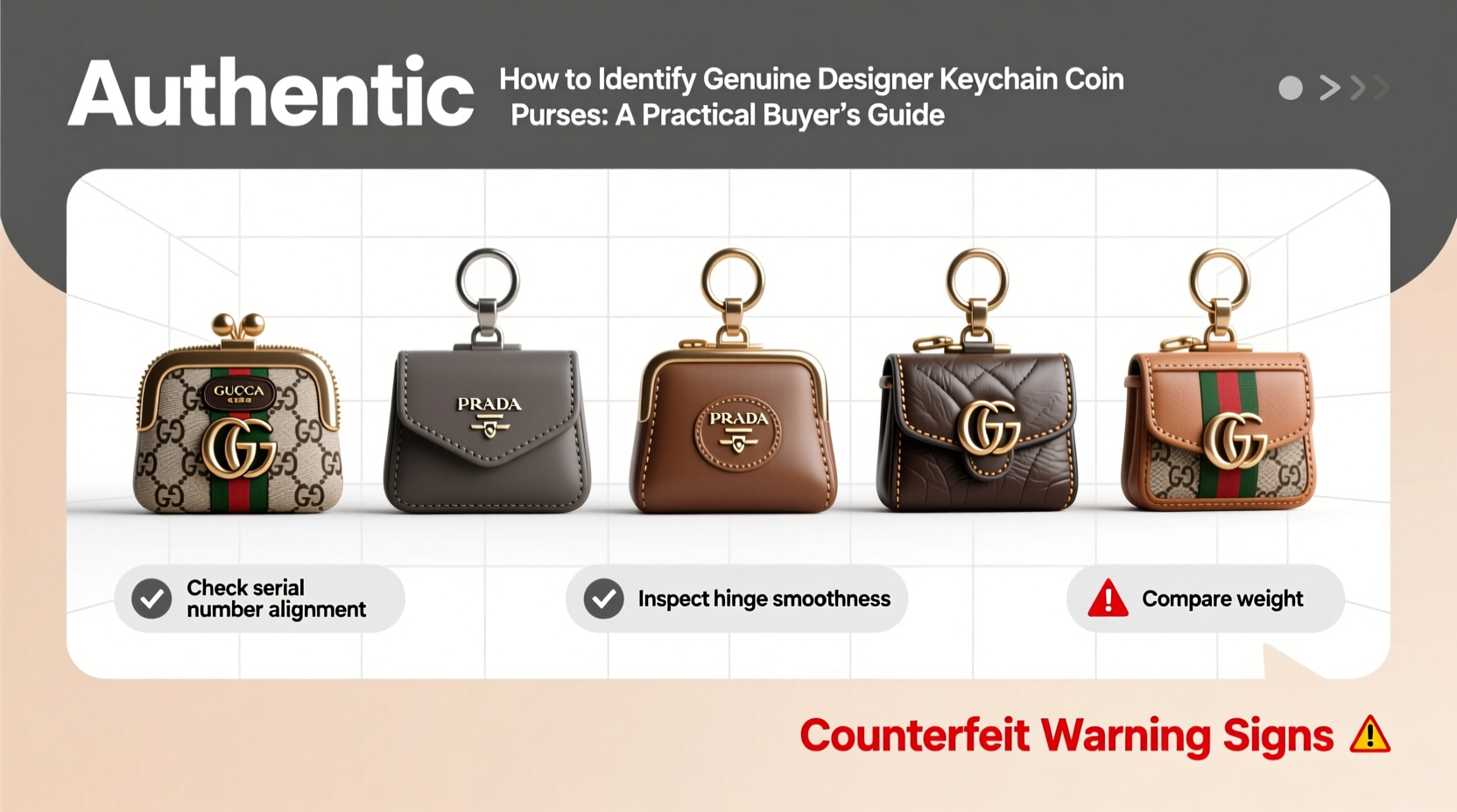 how to identify genuine designer keychain coin purses a practical buyers guide