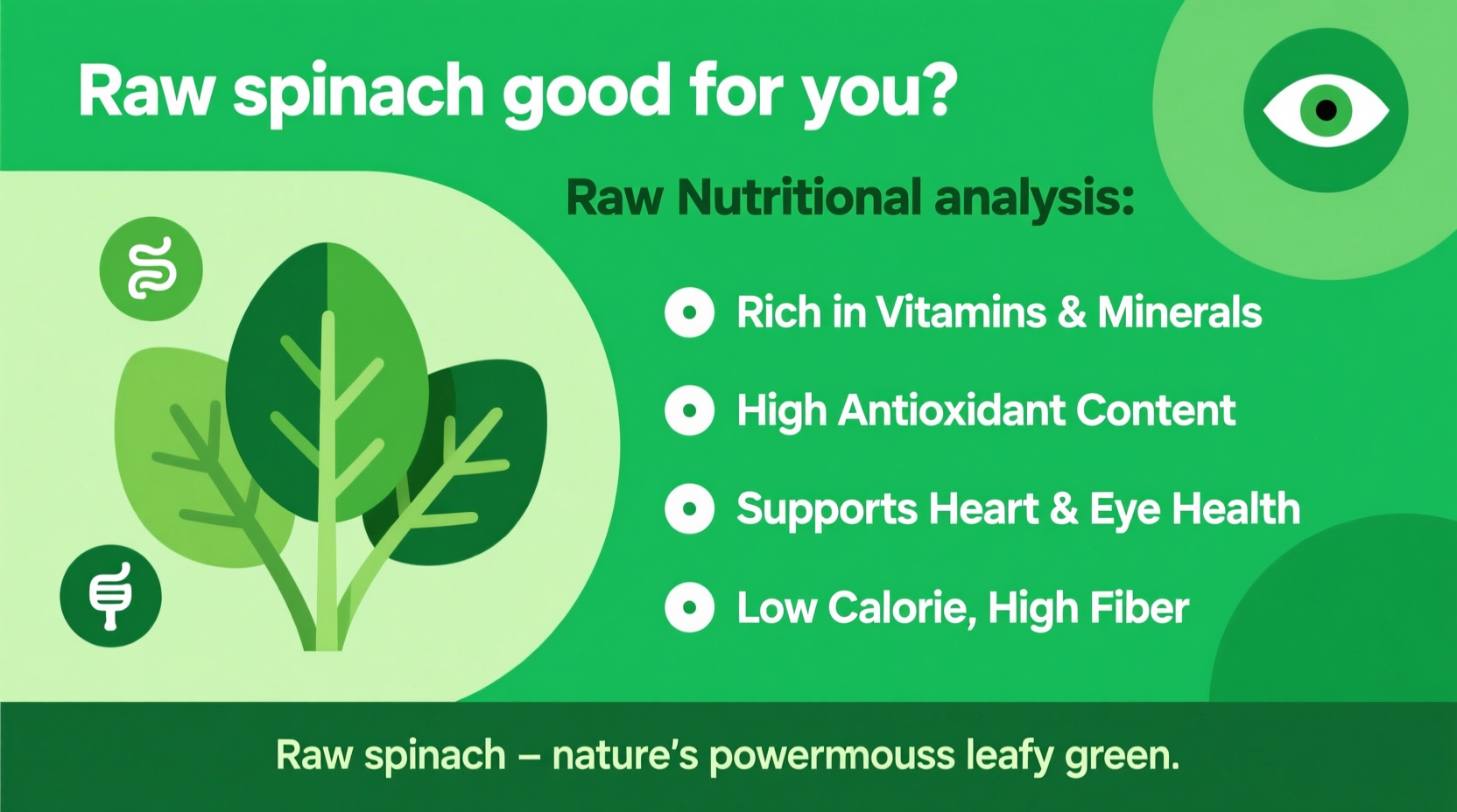 Raw Spinach Benefits: Nutrition Facts and Considerations