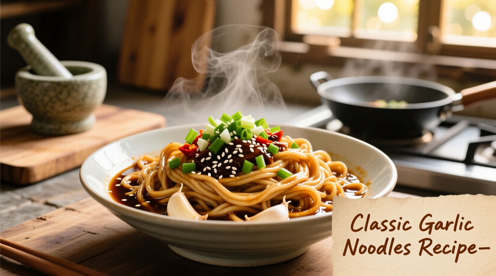 Perfect Garlic Noodles Recipe in 20 Minutes