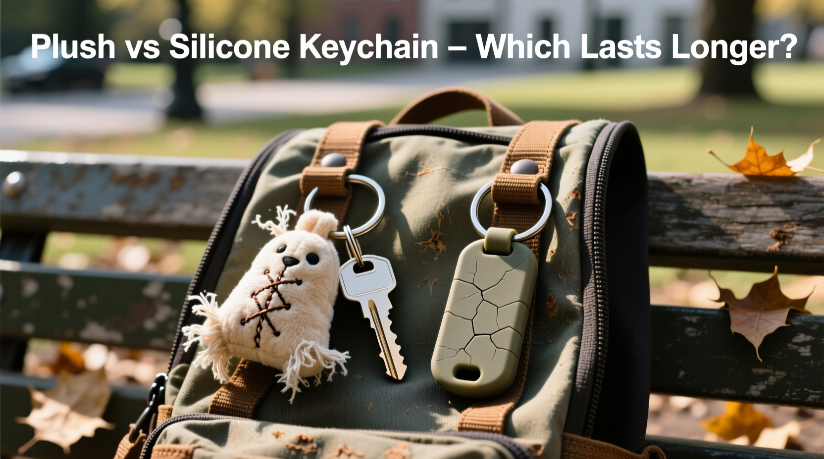plush keychain vs silicone keychain which one lasts longer on a backpack