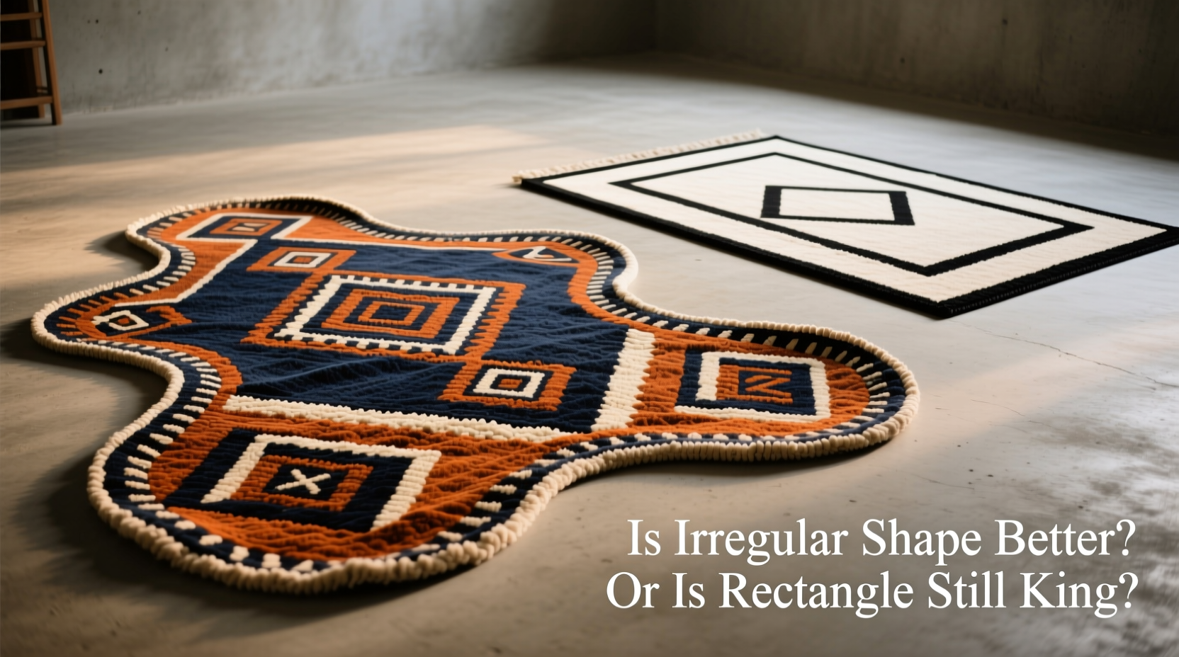 is an irregular carpet shape actually better or is rectangle still king