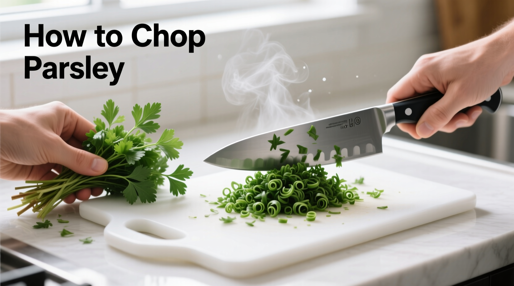how to chop parsley