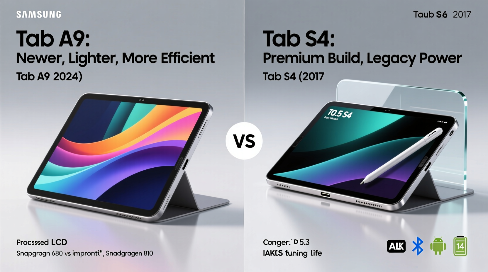 samsung galaxy tab a9 vs tab s4 is the newer model really worth the upgrade