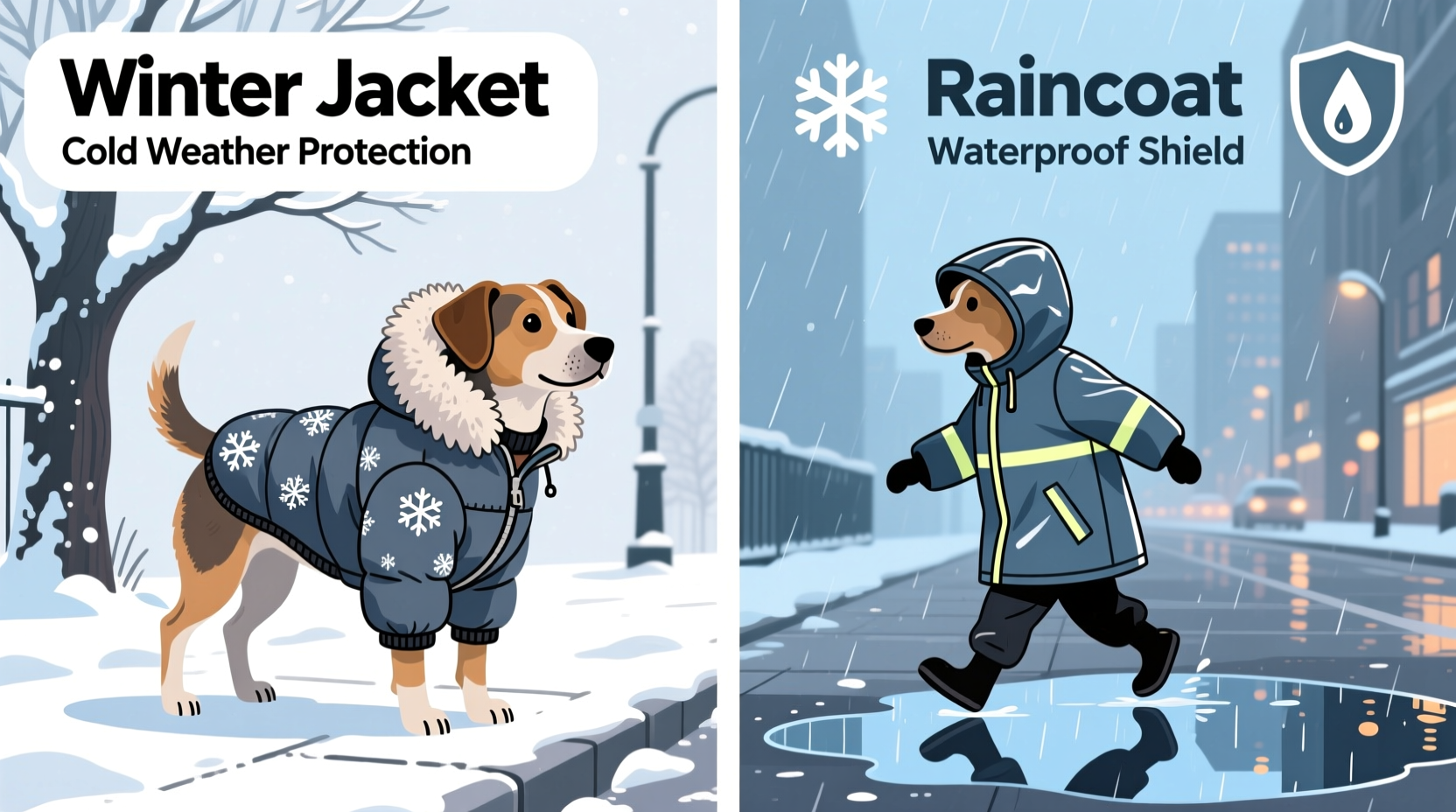 dog winter jacket vs raincoat which one does your pup really need and when