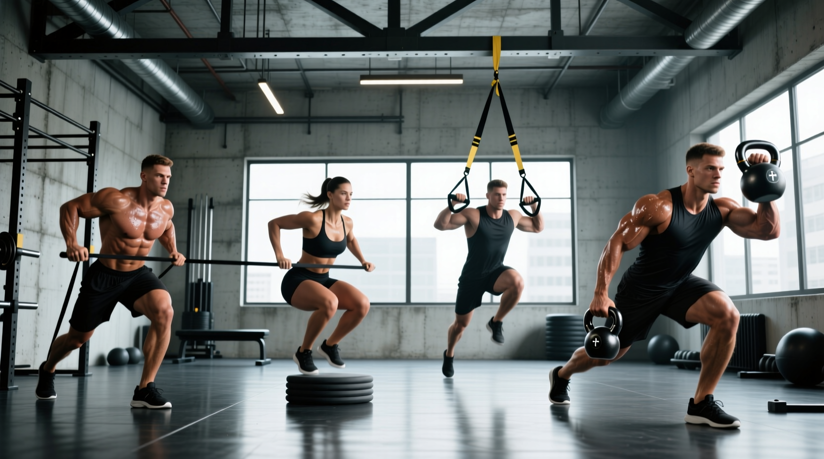 4 types of exercise strength endurance training