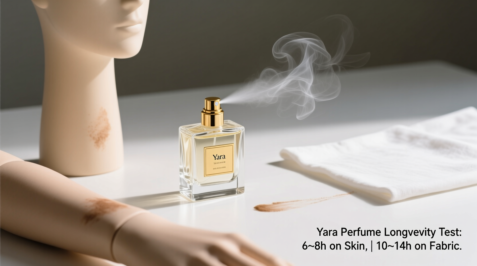 yara perfume longevity test