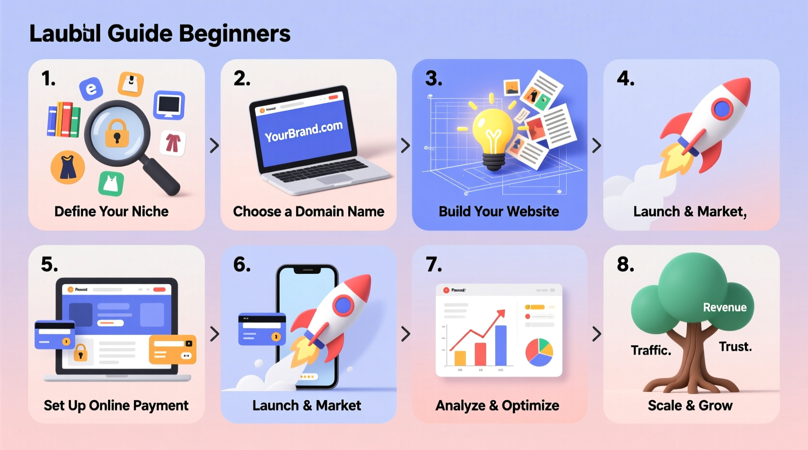 how to start a successful website business a step by step guide for beginners