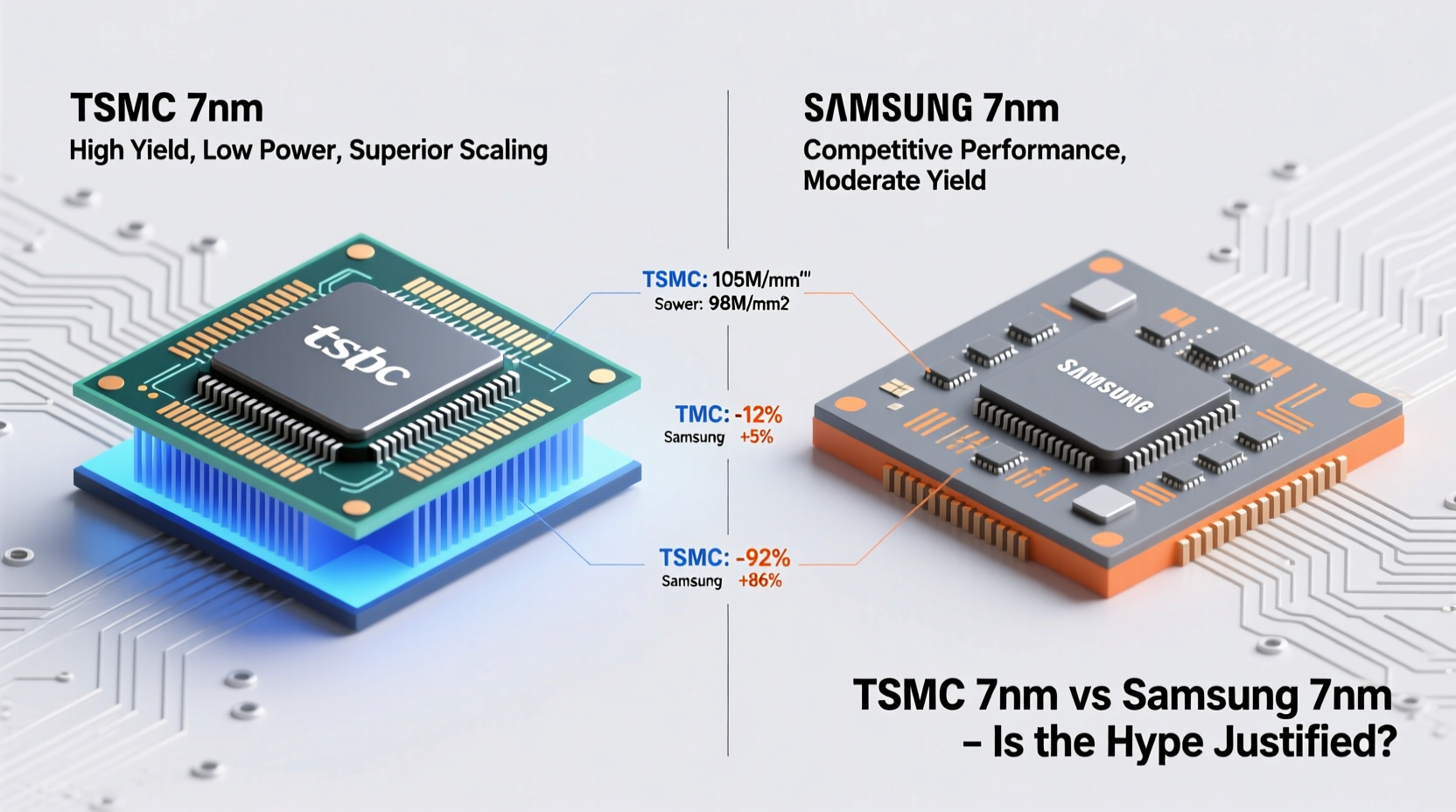 tsmc 7nm vs samsung 7nm is the hype around tsmc really justified