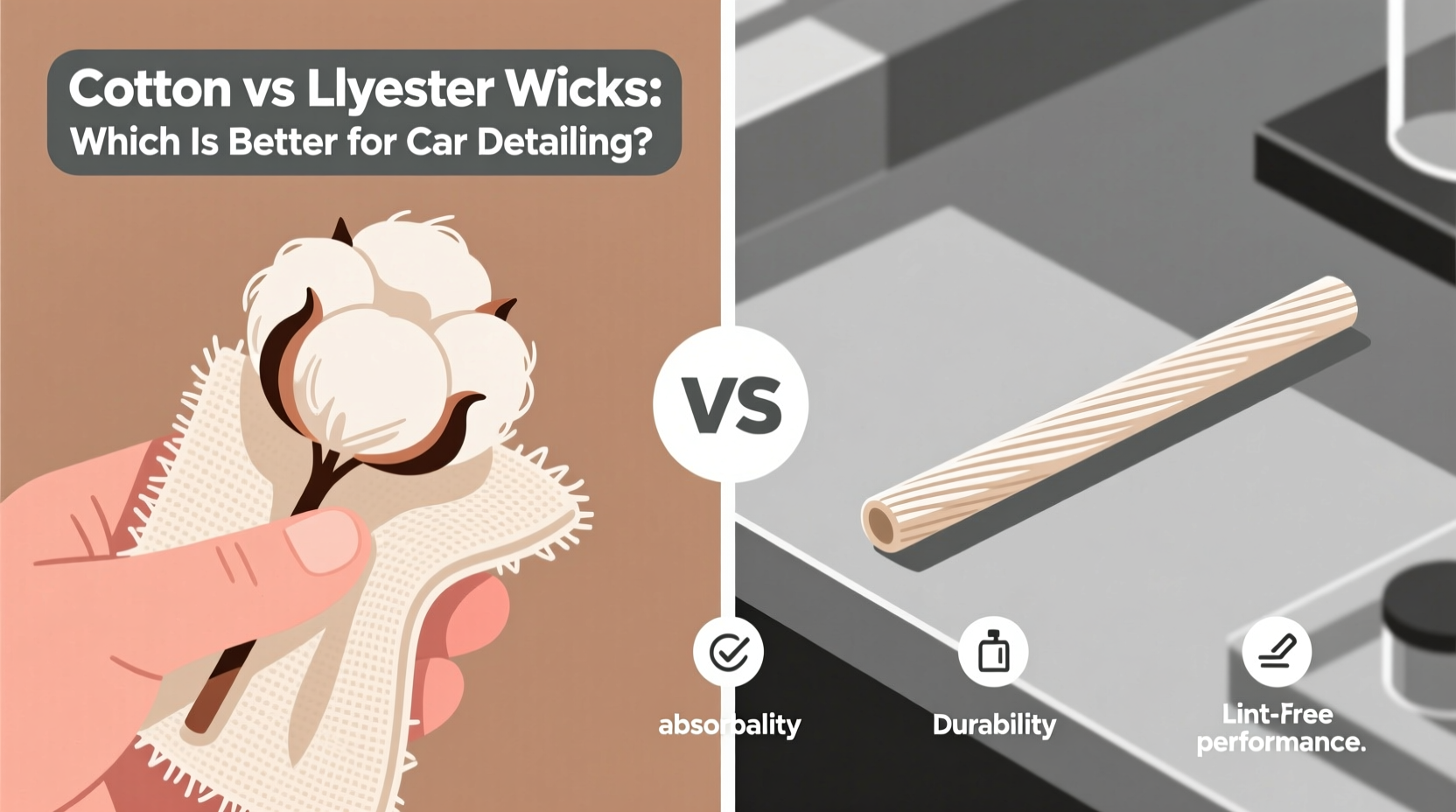cotton vs polyester wicks