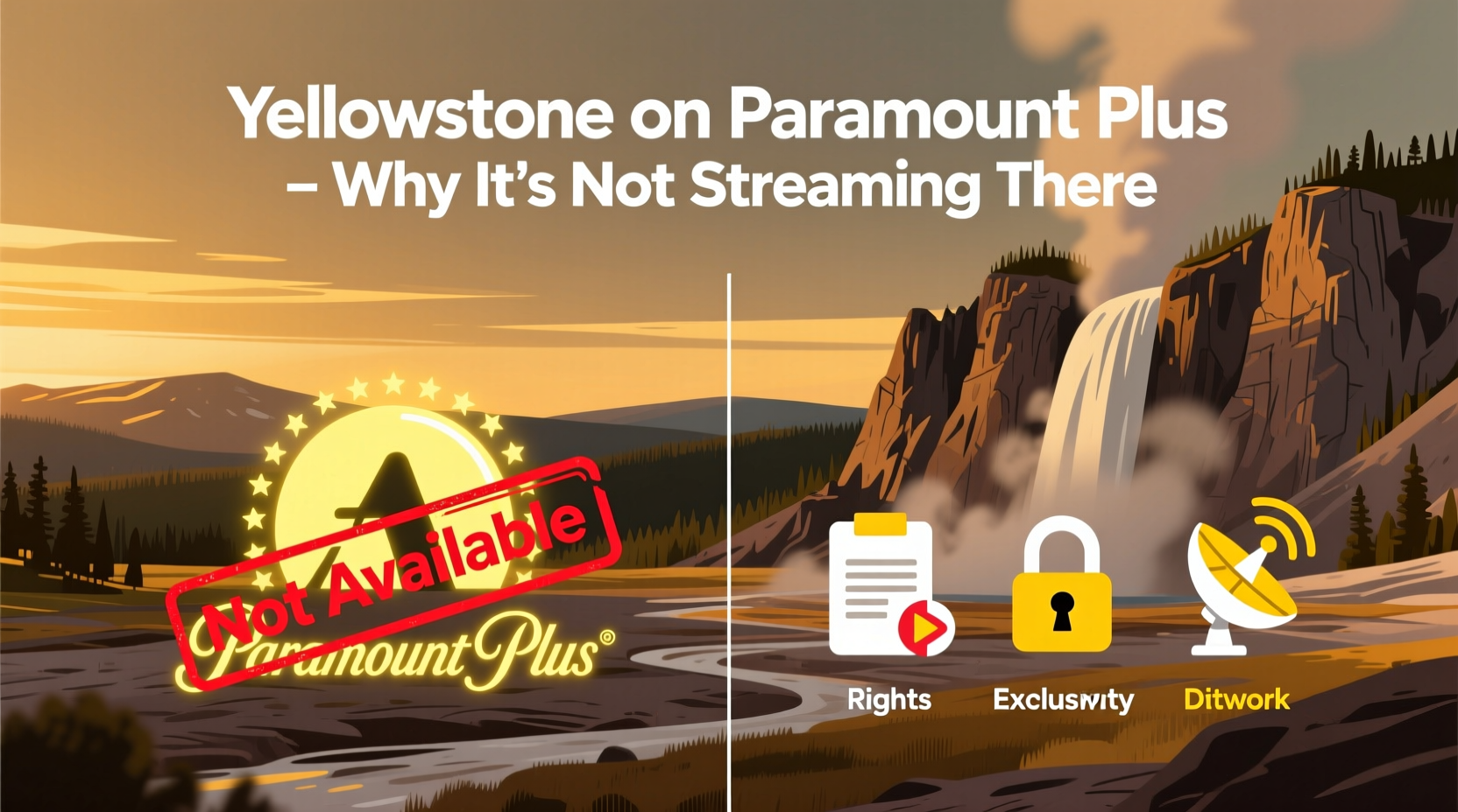 yellowstone on paramount plus why its not streaming there