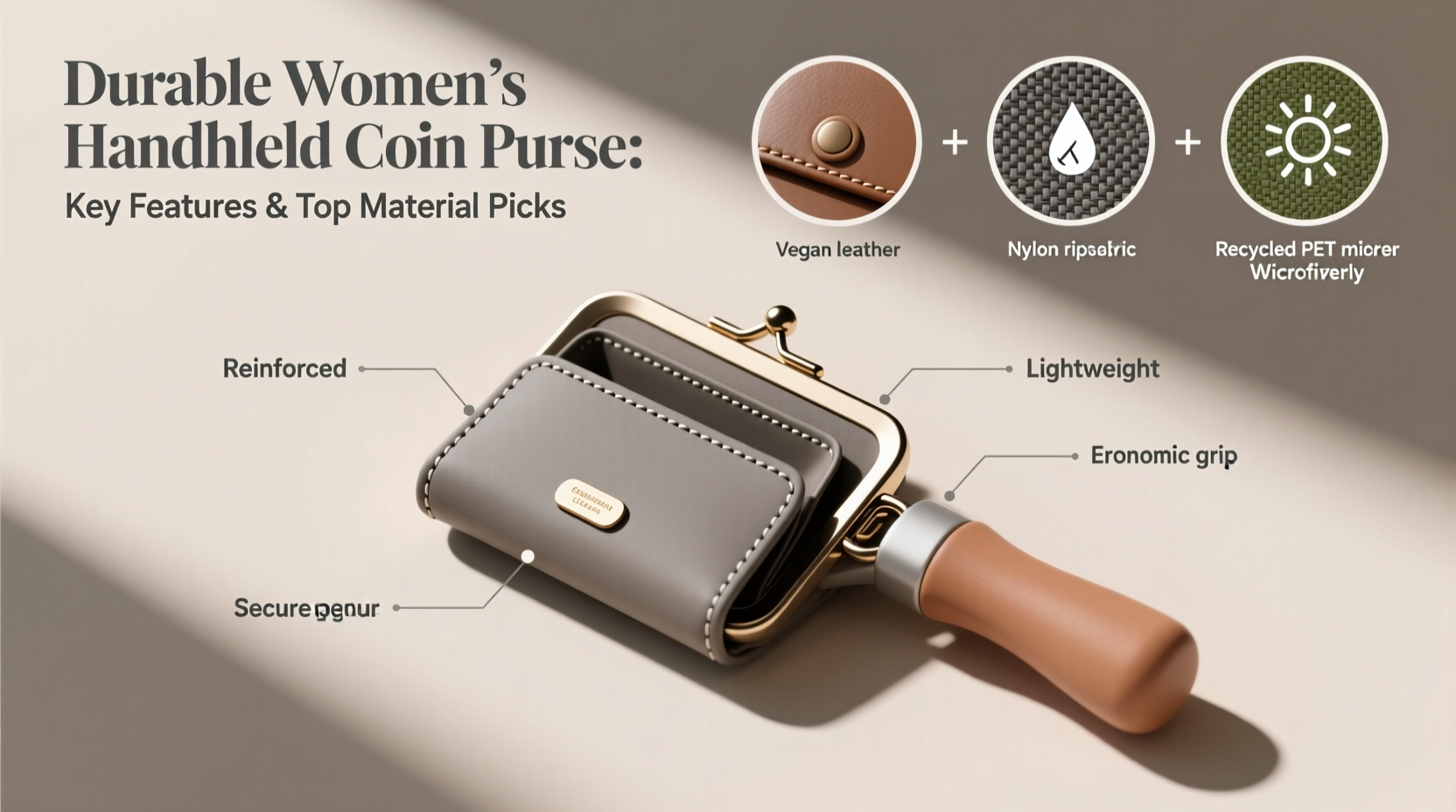 how to choose a durable womens handheld coin purse key features and top material picks