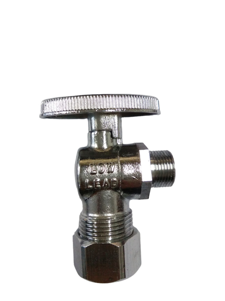 High quality forged T-shaped brass stop valve with zinc alloy handle