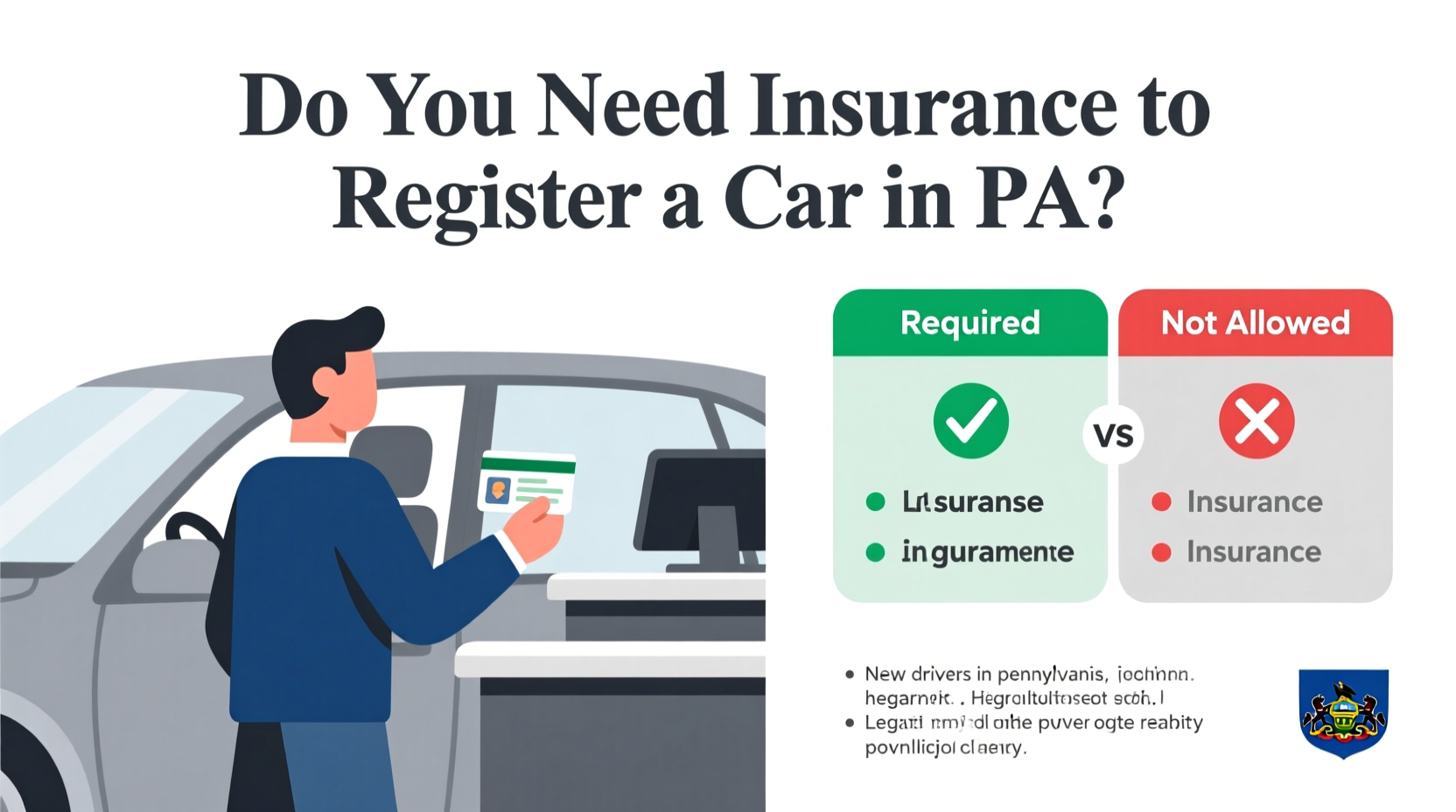 do you need insurance to register a car in pa