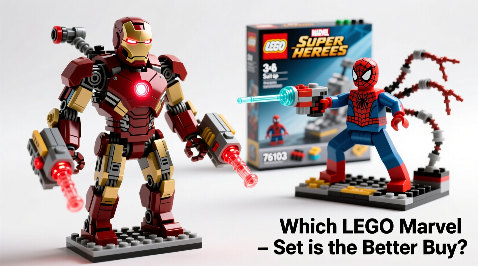 iron man or spider man lego which building block set is the better buy