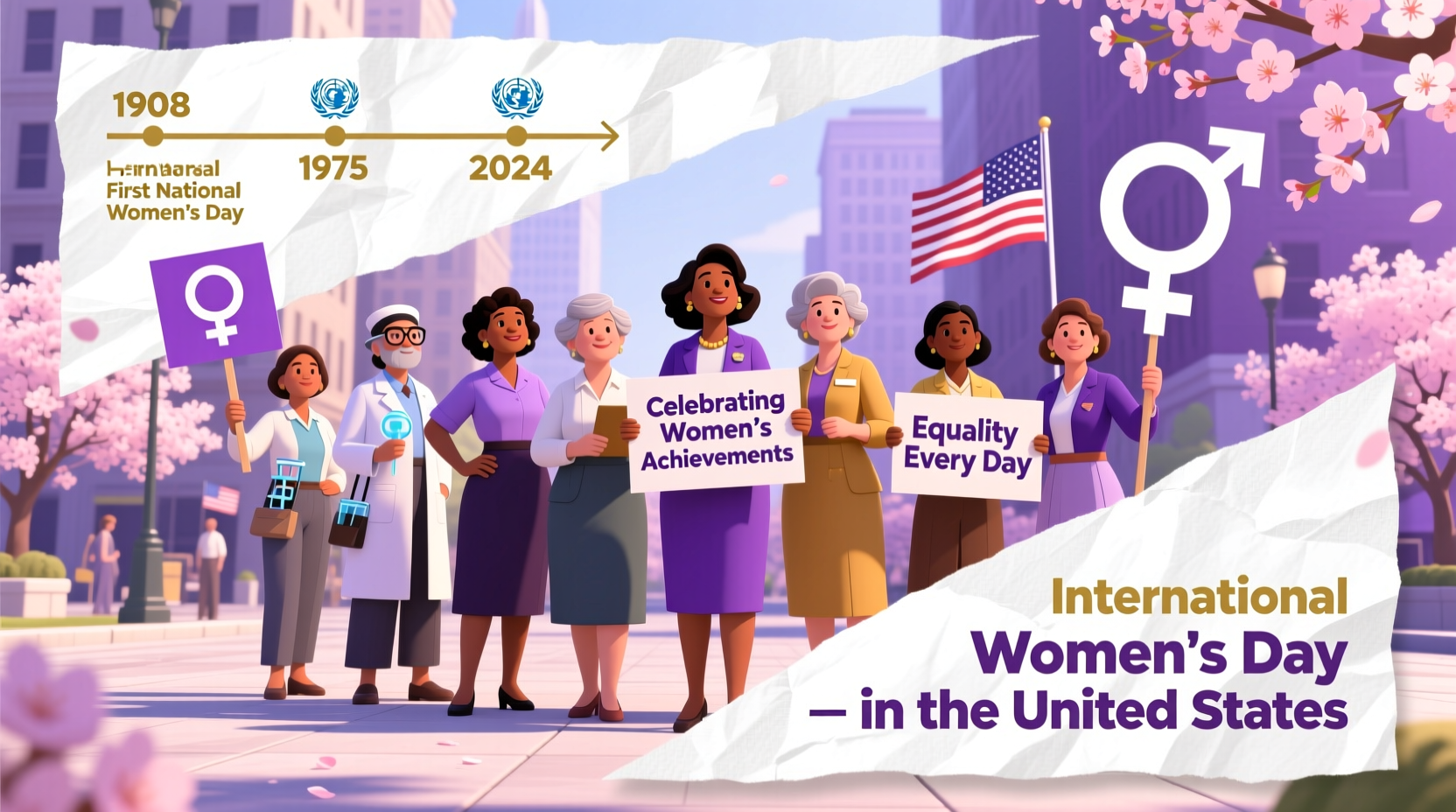 isinternational womens day celebrated in us