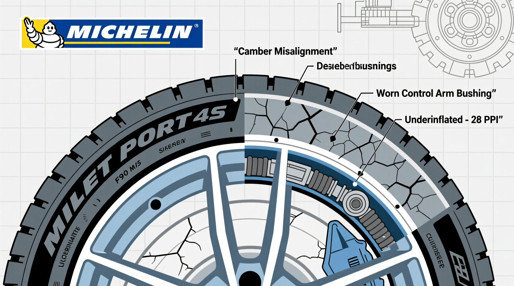 F90 M5 Tire Wear Causes: Alignment, Bushings & Pressure